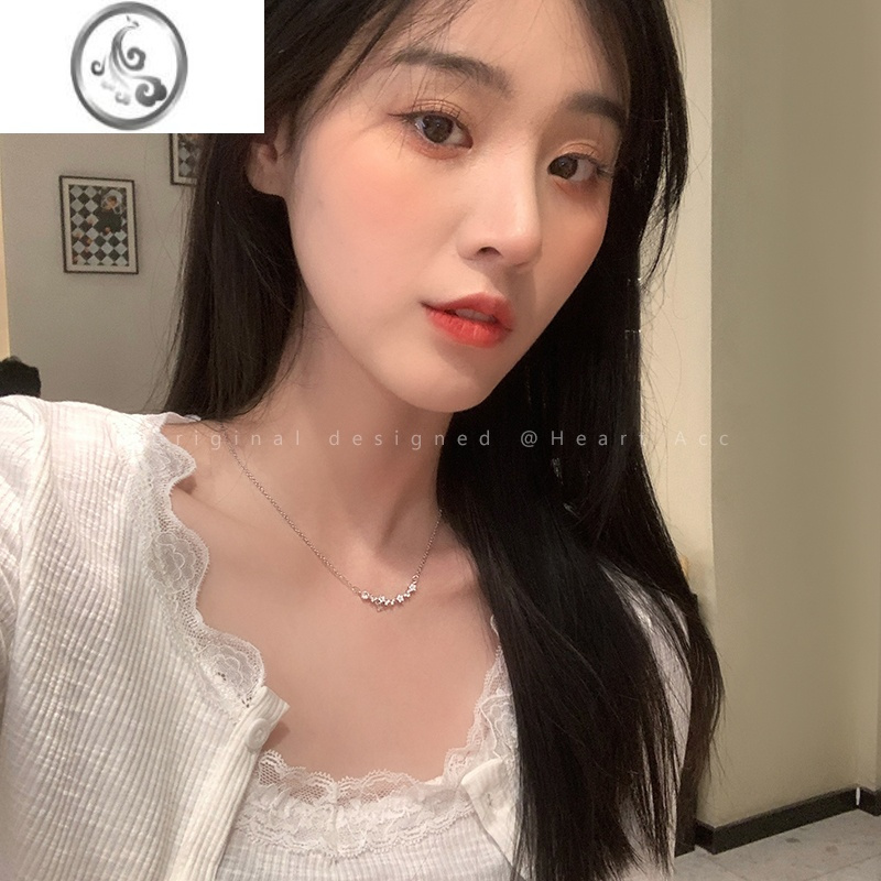 JiMi锆石不掉色星星项链女轻奢高级感锁骨链简约