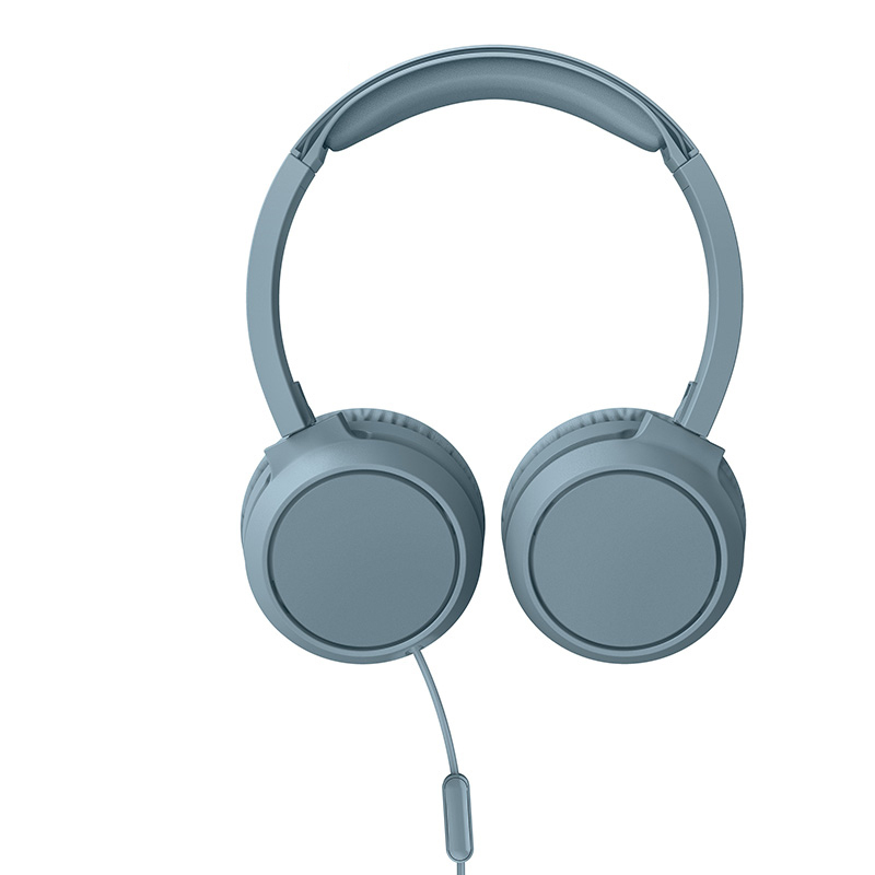 飞利浦philipstah4105蓝色头戴式耳机有线耳机电脑耳麦带麦克游戏耳机