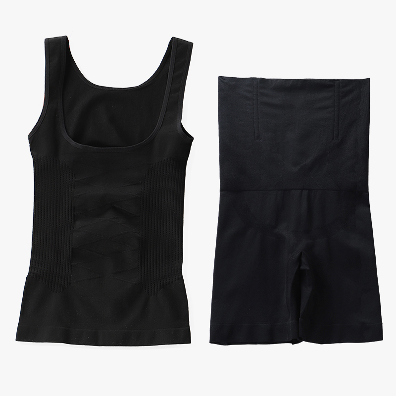 瘦身分体塑身衣美体塑形修复束身产后收腹内衣两件套装女塑型薄款