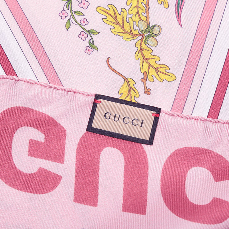 古驰gucci女士桑蚕丝方巾丝巾围巾6914553g001