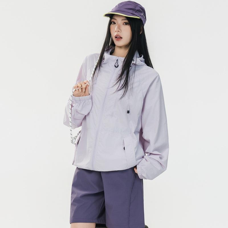 某焦同款防晒衣女山系防紫外线夏季宽松透气防晒服男UPF100+外套 丁香紫 4XL