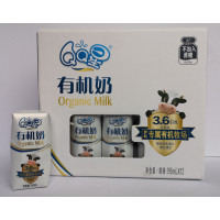 伊利YILI QQ 星儿童成长有机奶学生营养纯牛奶195ml*12盒