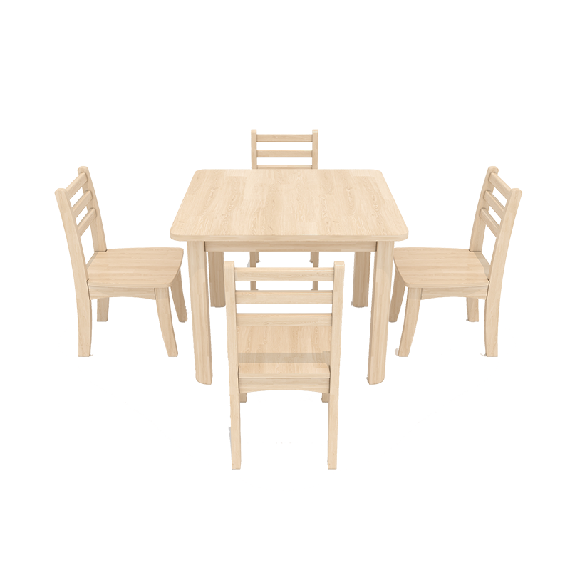 儿童桌子宝宝学习桌绘画游戏桌幼儿园实木课桌椅蒙氏教具早教中心