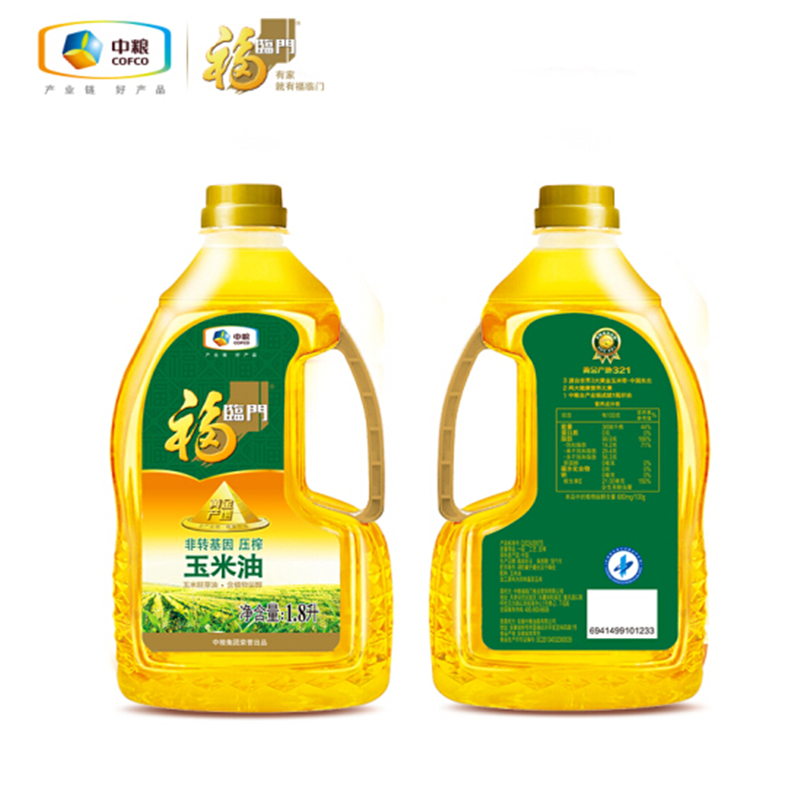 福临门玉米油1.8L食用油非转基因(单位:瓶)