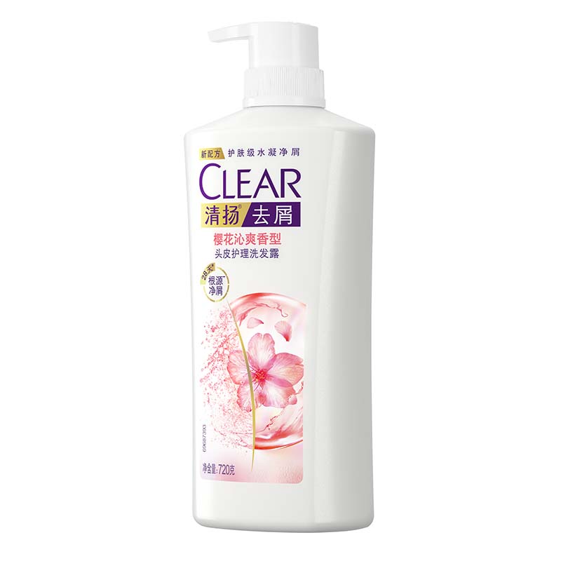 /清扬去屑洗发露樱花沁爽香型 720g高清大图