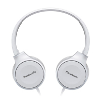 松下(Panasonic) RP-HF100M头戴式耳机 电脑游戏耳机可折叠立体声通话耳麦 白色 有线耳机