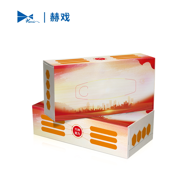 赫戏 办公宣传纸抽 可印字 HXBG6108 盒高清大图