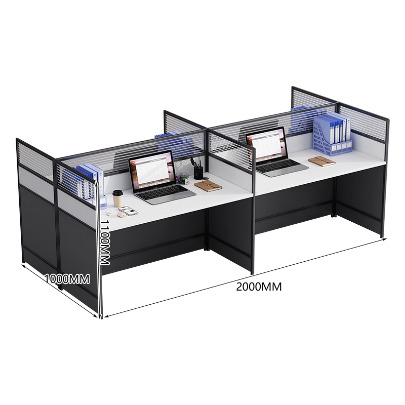 中豫鑫泽 ZYXZ5031425 职员桌屏风工位职员办公桌 对坐四人位高清大图