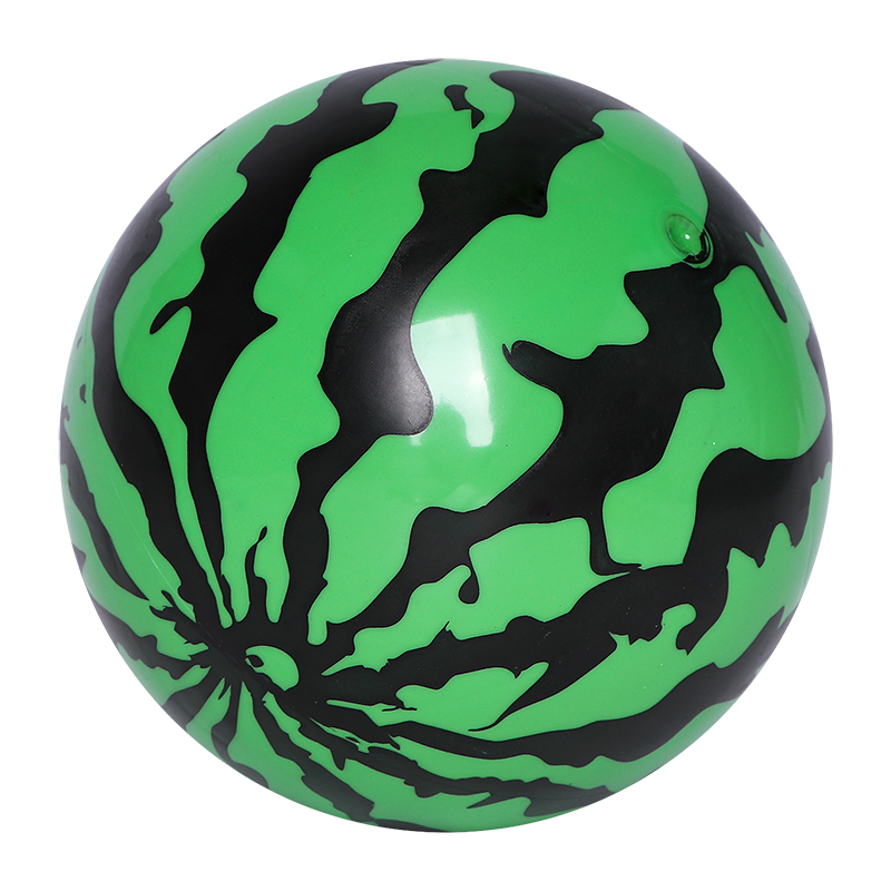 西瓜小儿童幼儿园充气弹力拍拍球类球大号儿童手柄玩具西瓜球