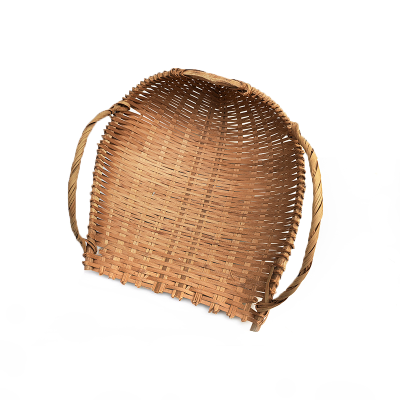 兰雅昀 竹编簸箕 45x40cm 个高清大图