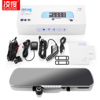 凌度(BLACKVIEW)新款行车记录仪双镜头高清夜视360全景导航测速电子狗一体机 黑色 套餐五