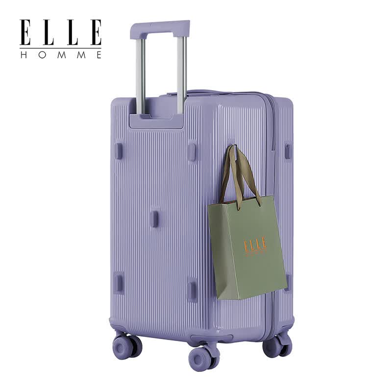 ELLE HOMME 大容量拉杆箱果冻轮行李箱 EH253326英寸 琉璃紫 (单位:个)高清大图