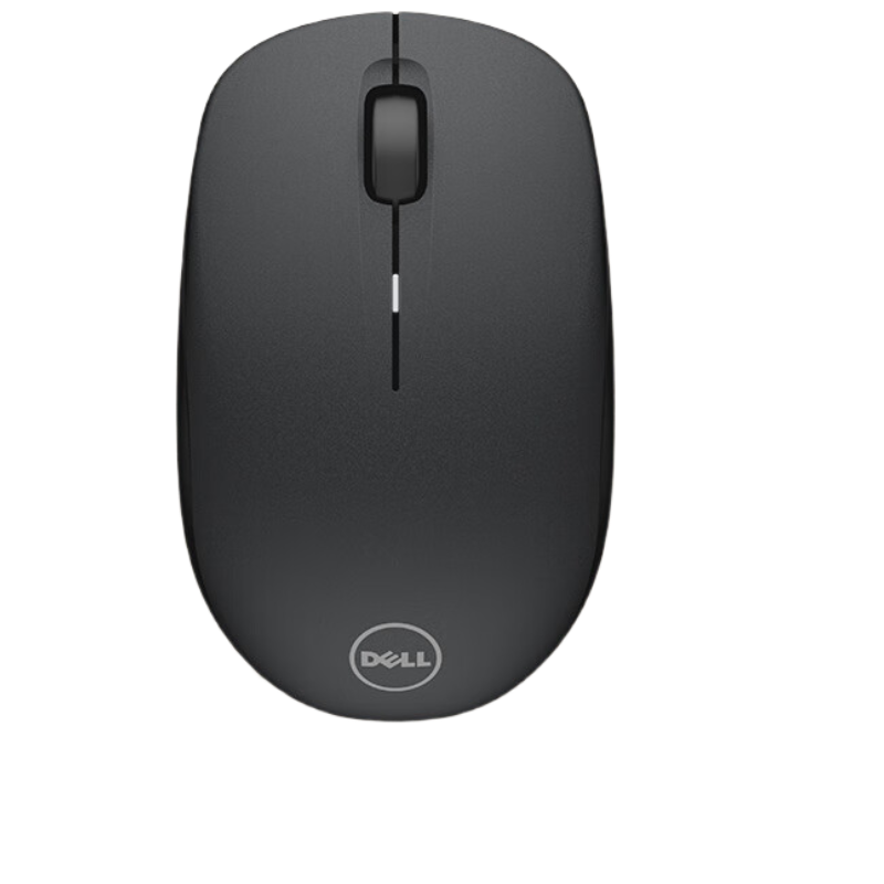 戴尔(DELL)WM126 鼠标 无线鼠标 办公鼠标 对称鼠标 鼠标无线 黑色 带无线2.4G接收器