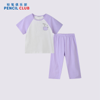 [直降价:49元]铅笔俱乐部2025夏装新品女小童家居服儿童居家两件套宝宝短袖裤子