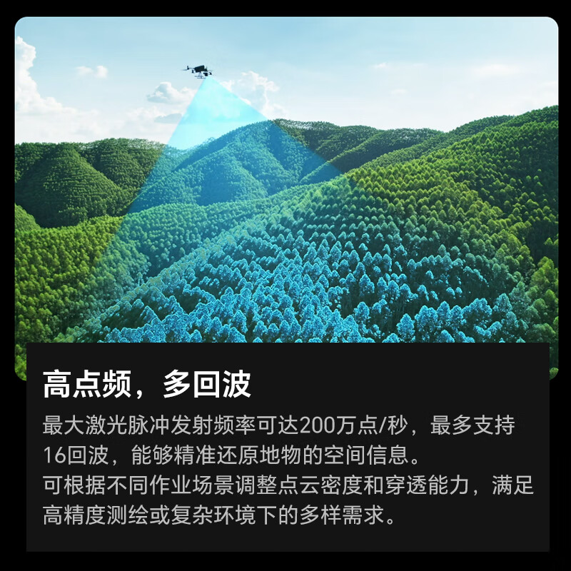 大疆DJI 禅思L3无忧旗舰版套装 激光雷达系统 林业/工程/电力巡检 适配M400无人机 提货卡高清大图