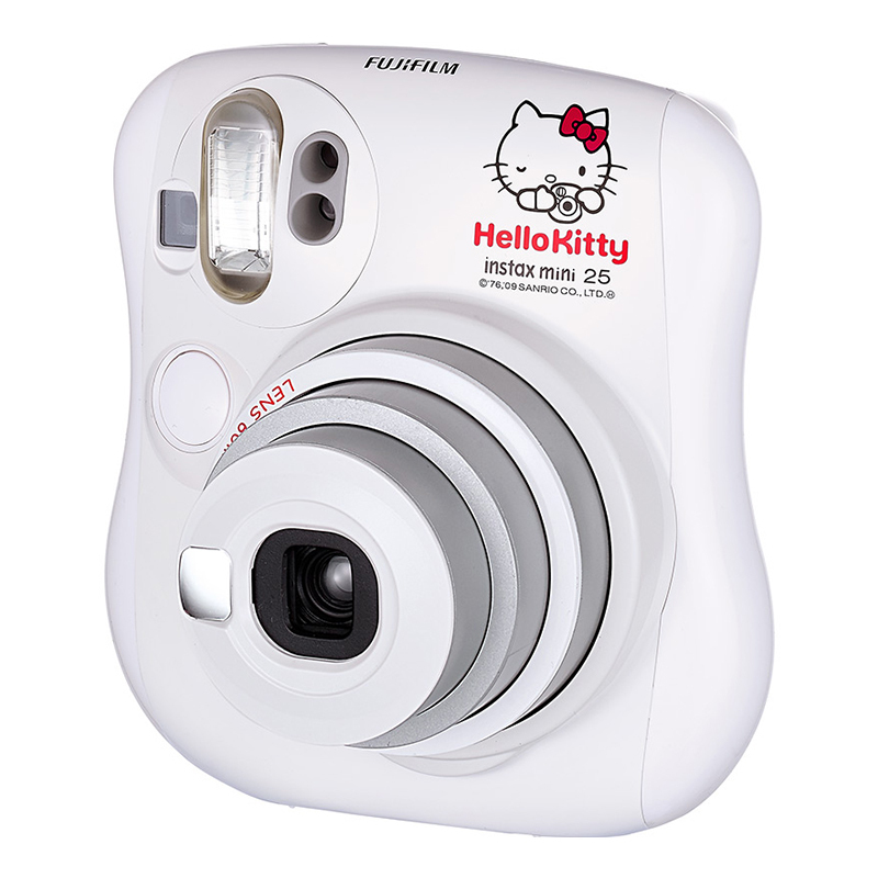 富士(FUJIFILM)INSTAX 拍立得 相机一次成像相机 mini25相机 Kitty珍珠白色 富士小尺寸胶片相机