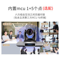 戴浦一体化中型会场高清视频会议终端支持标准SIP/H.323协议内置6点MCU功能DP-VE400S