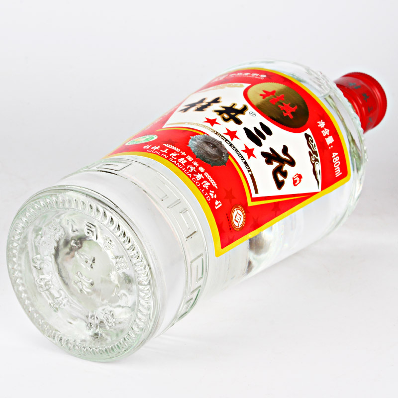 桂林三花酒 高度白酒 米香型白酒 52度桂林三星三花480ml 单瓶