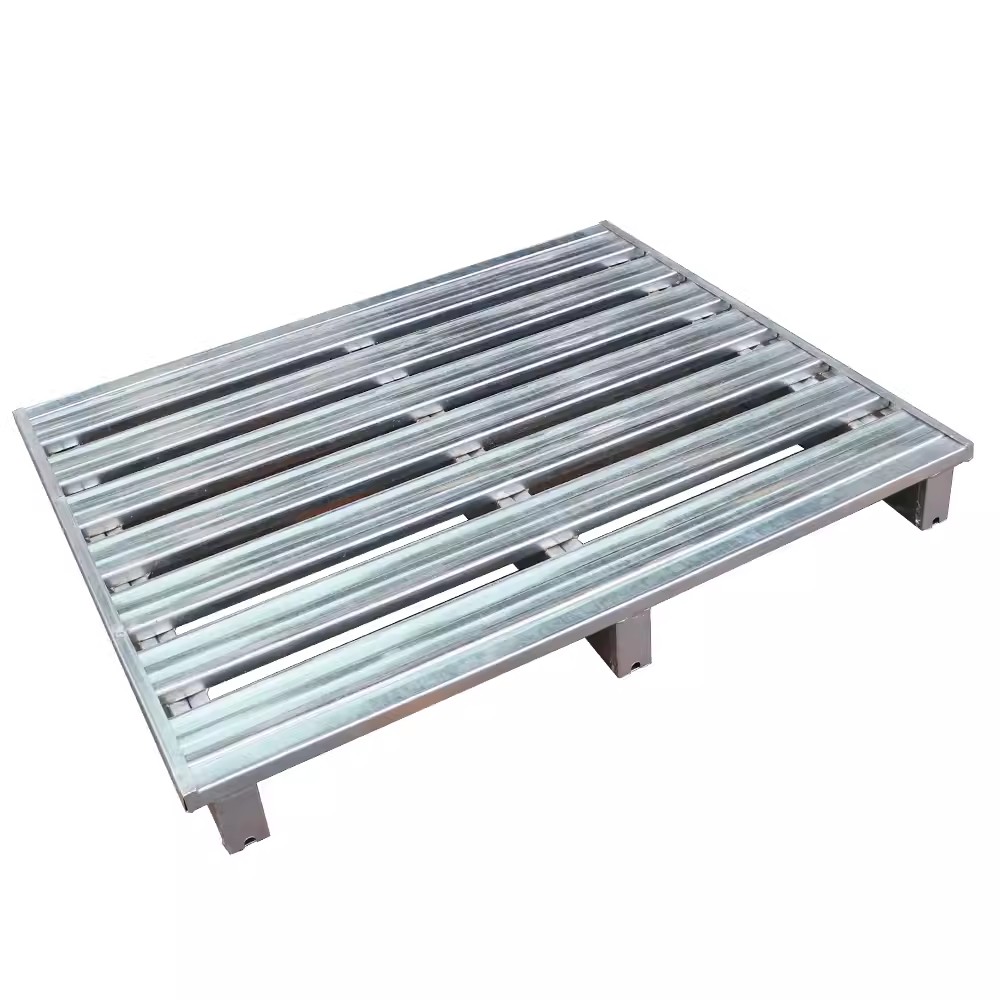 迅迈 1000*1000*125白镀锌 动载1.5 静载1.8T金属托盘铁卡板 工厂货架钢制托盘 叉车仓库仓储栈板