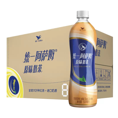 统一 阿萨姆奶茶 奶茶饮料 500ml*15瓶 整箱