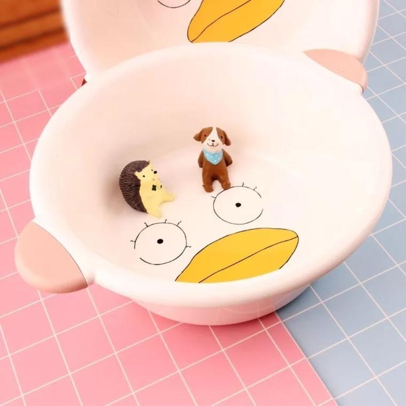 走量加厚儿童洗脸盆卡通可爱宝宝新生婴幼儿洗pp洗脚盆小黄鸭小号款