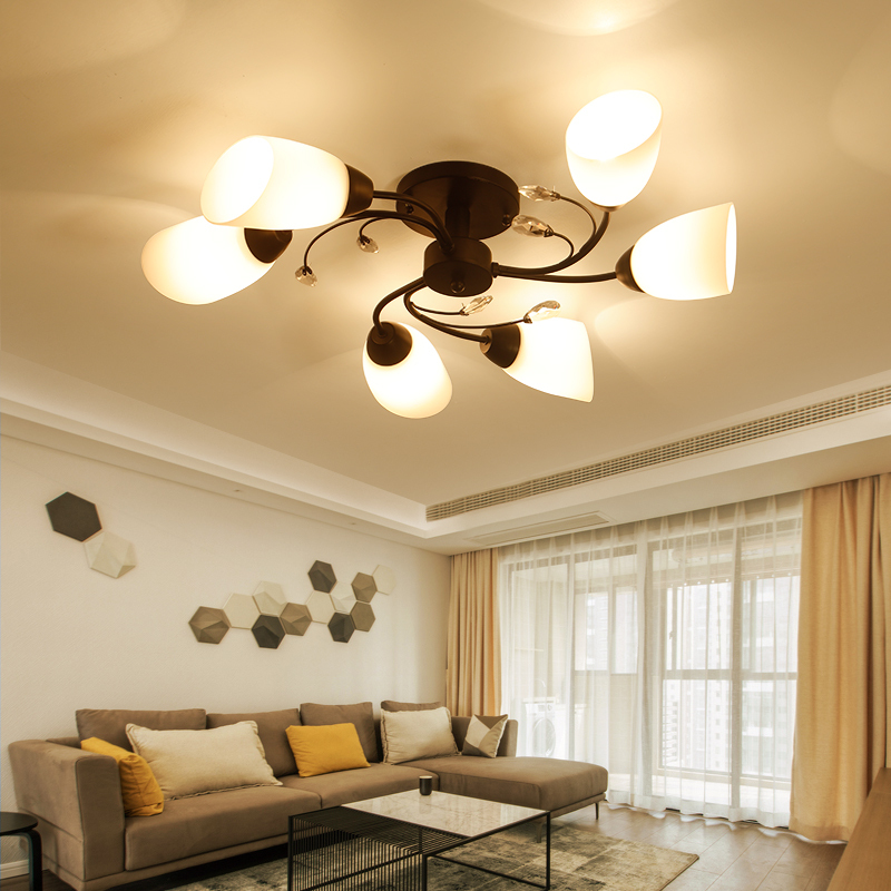 闪电客客厅灯led美式时尚浪漫吸顶灯主卧室灯现代简约餐厅过道灯具
