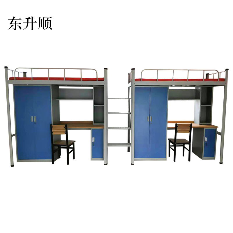 东升顺厂家直销多功能组合床学生公寓床员工上下铺双人位连体组合床方管