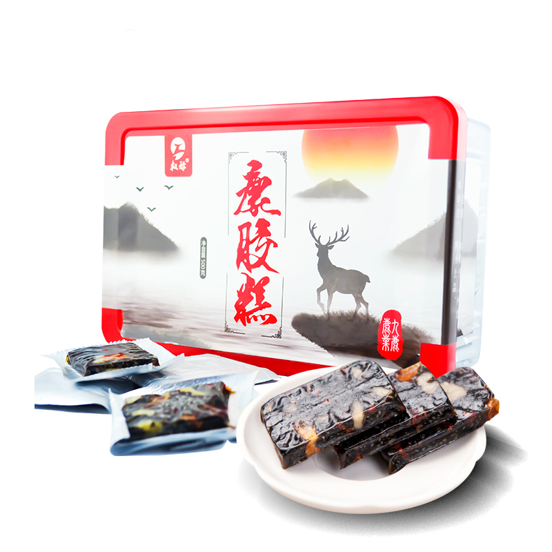权禄(quanlu)权禄 山东东阿产 非阿胶 鹿胶糕500g 非阿胶块非阿胶糕 东阿原产 即食鹿胶糕固元膏 非阿胶糕