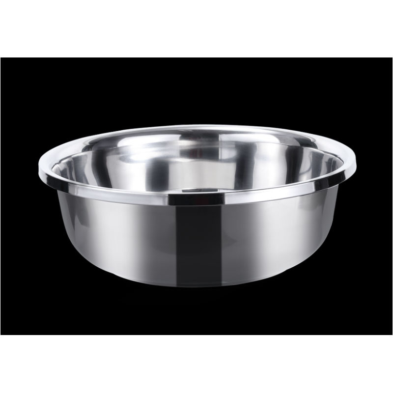 螺威(LORVEEL) 加厚多用不锈钢圆形大盆 加厚直径28cm高清大图