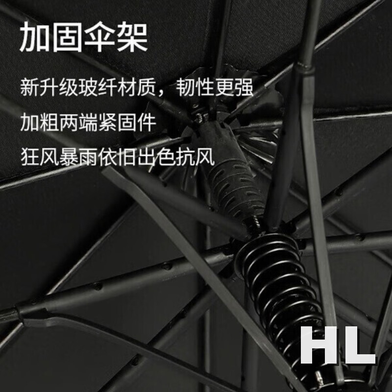 红叶直杆自开纤维风范伞D2779高清大图