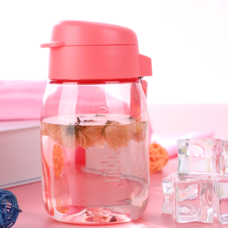 特百惠(Tupperware)嘟嘟CC企鹅杯350ml 便携防漏塑料水杯 创意学生儿童水杯(可选不带吸管)