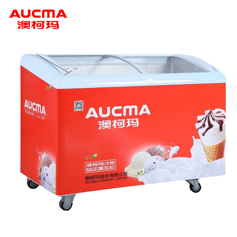 澳柯玛(Aucma)338升展示柜商用冰柜冷柜冰淇淋柜雪糕冷冻柜大冷冻力超市优选SC/SD-338高清大图