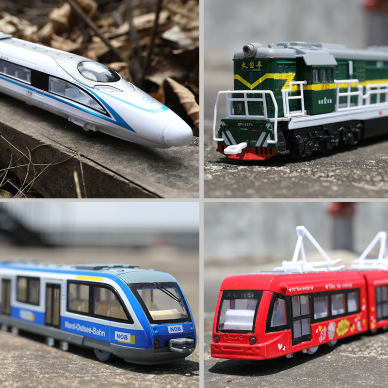 复兴号高铁仿真模型儿童合金火车轨道地铁动车汽车声光玩具车男孩