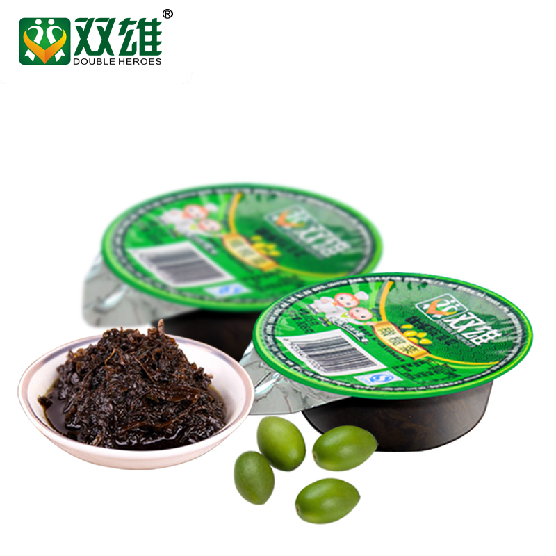 双雄咸菜橄榄菜108gx6装正宗潮汕特产罐头即食早餐酱菜小菜下饭菜