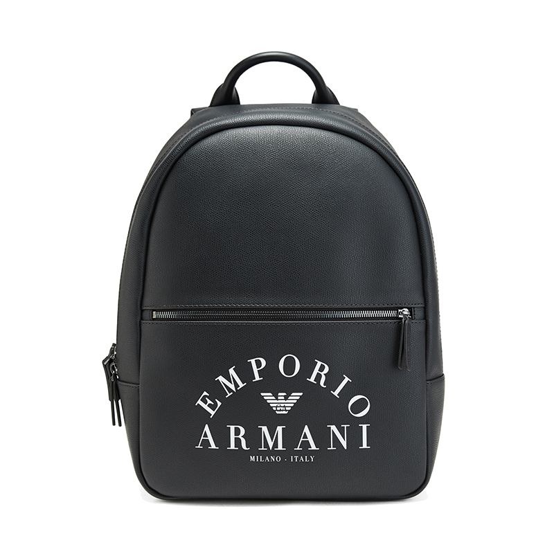 EMPORIO ARMANI 阿玛尼 男士logo字母印花时尚双肩包