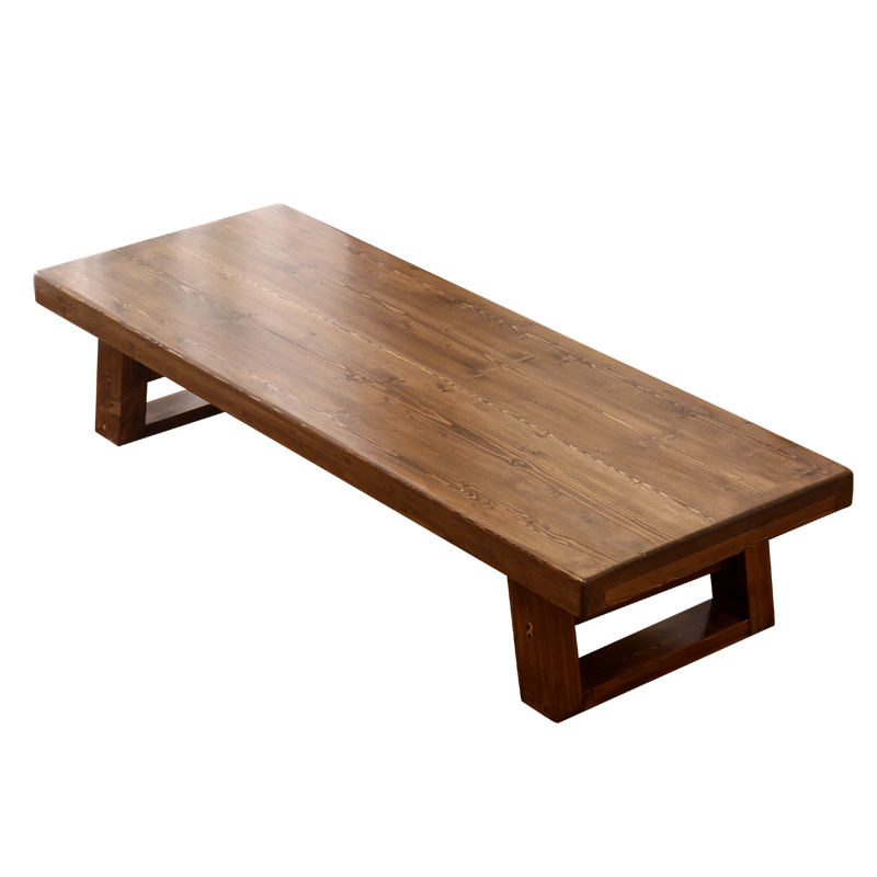 寻木匠纯实木日式茶桌禅意新中式榻榻米茶几长条矮桌功夫泡茶炕桌长条