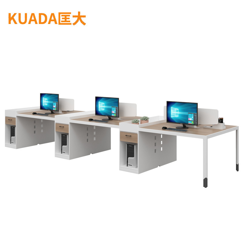 匡大办公桌 现代简约员工桌 4.8米六人位职员桌 KDT-FP688C-6