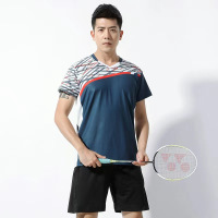 蒙企智品韩版羽毛球服运动套装男女速干健身运动短袖Y-1011