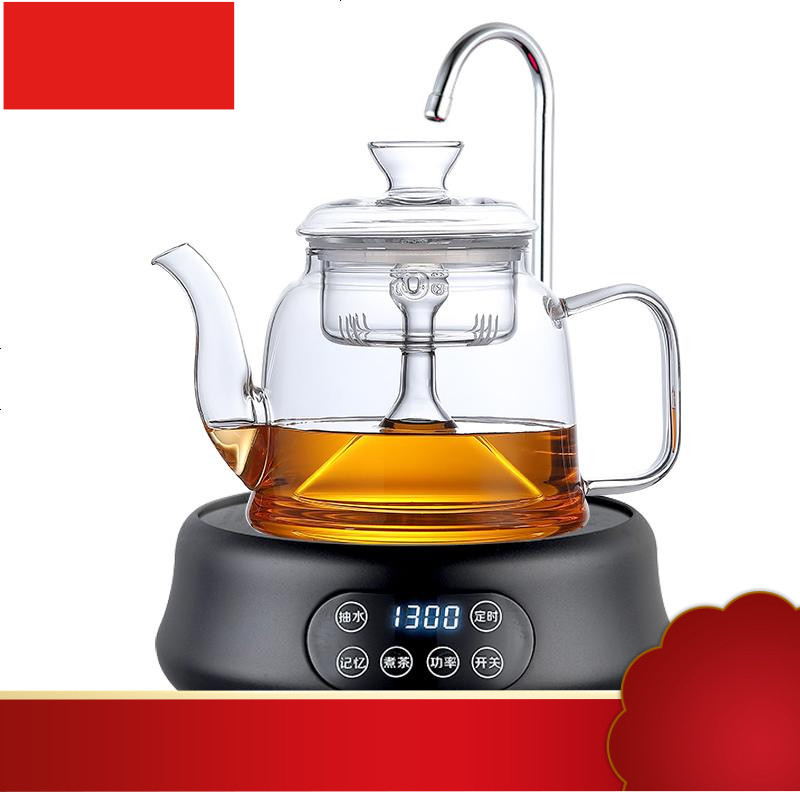 玻璃煮茶壶套装家用烧水壶电陶炉全自动上水泡白茶煮茶器专用
