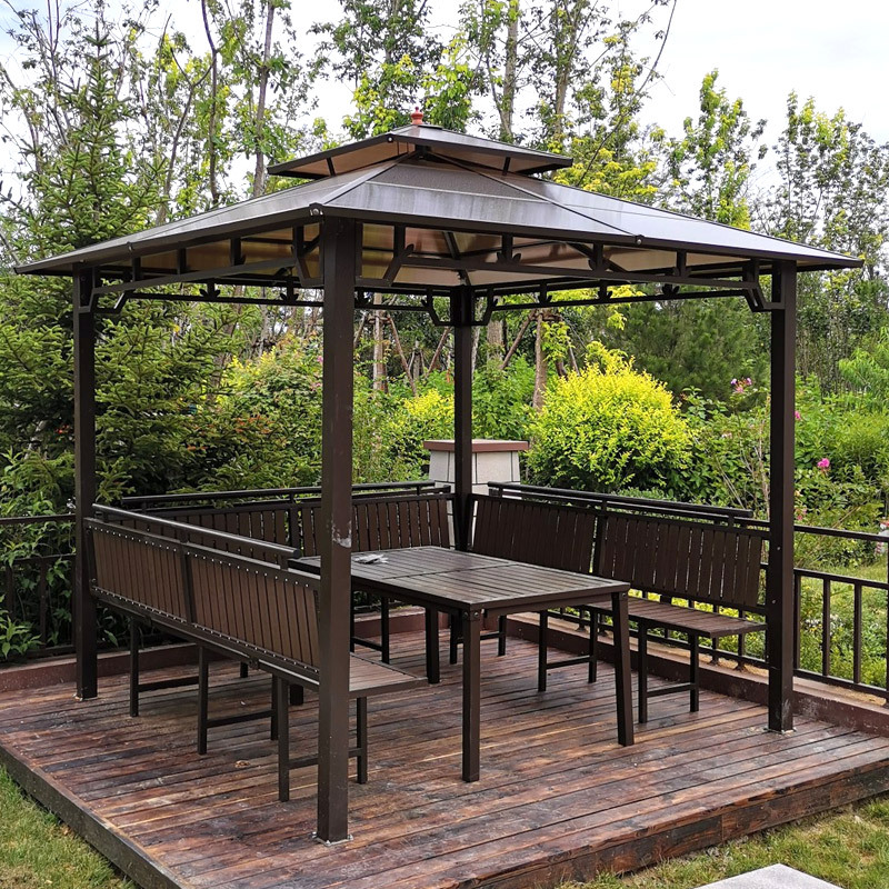 清仓凉亭户外遮阳棚庭院天台花园楼顶凉棚闪电客四角木屋室外阳光板