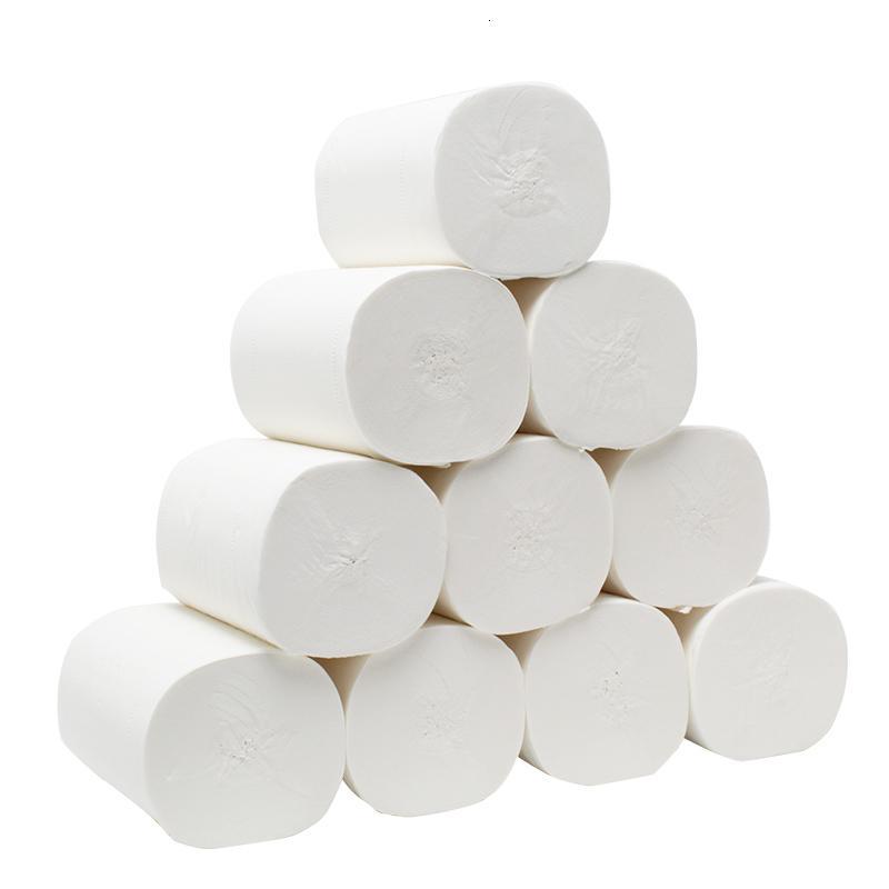 大卷卫生纸手纸家用卫生间实惠装加厚5斤圆短卷纸巾无心卷纸