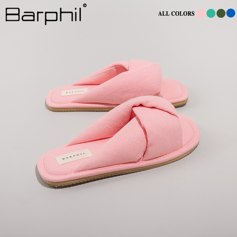 Barphil拖鞋女室内家居2023秋冬季新款外穿厚底防滑情侣款棉拖鞋