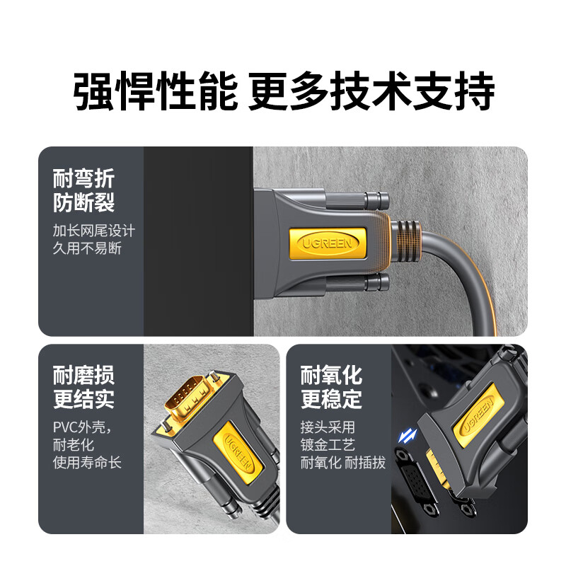 绿联USB转RS232串口线 3米 20223高清大图