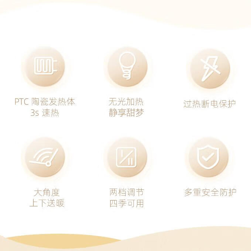 苏泊尔 桌面暖风机SHW-PC81A-15高清大图