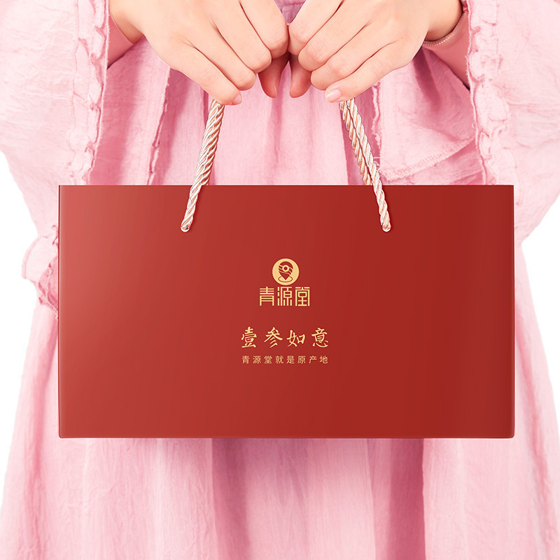 青源堂牌 西洋参切片 约1.2-1.4cm花旗参含片长白山200克礼盒