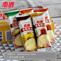 ♥南国(nanguo)食品海南特产椰香薄饼160gx4盒营养早餐椰子薄脆饼干零食 共4盒榴莲味 抖音