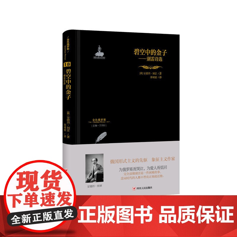 金色俄罗斯丛书(18):碧空中的金子——别雷诗选 安德烈·别雷 四川人民出版社 正版书籍高清大图