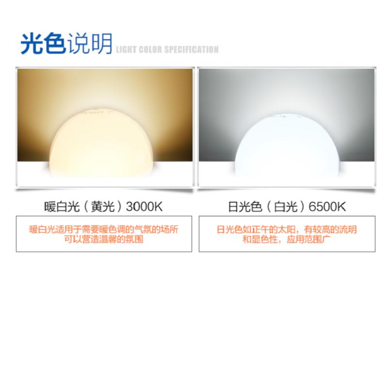 佛山照明(FSL) E27水晶球泡(日光色 ) LED灯泡节能3W 单个价格