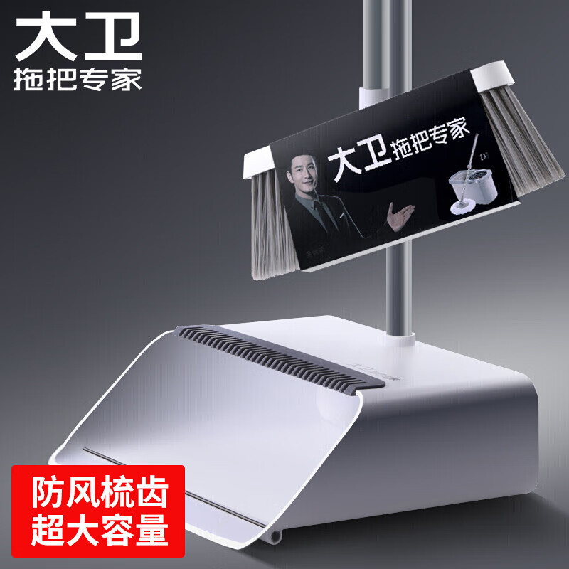 大卫 F2扫把加大加长簸箕套装组合梳齿软毛扫地笤帚簸箕