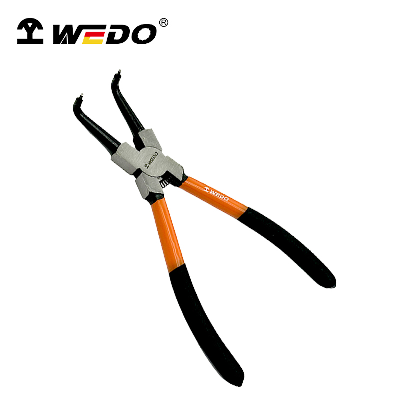 维度WEDO(工业级)德式穴用曲口卡簧钳(铬钒钢工业级) 9寸 WD378-09 /把高清大图